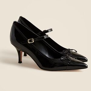 NWT J Crew Black Mary Jane Heels